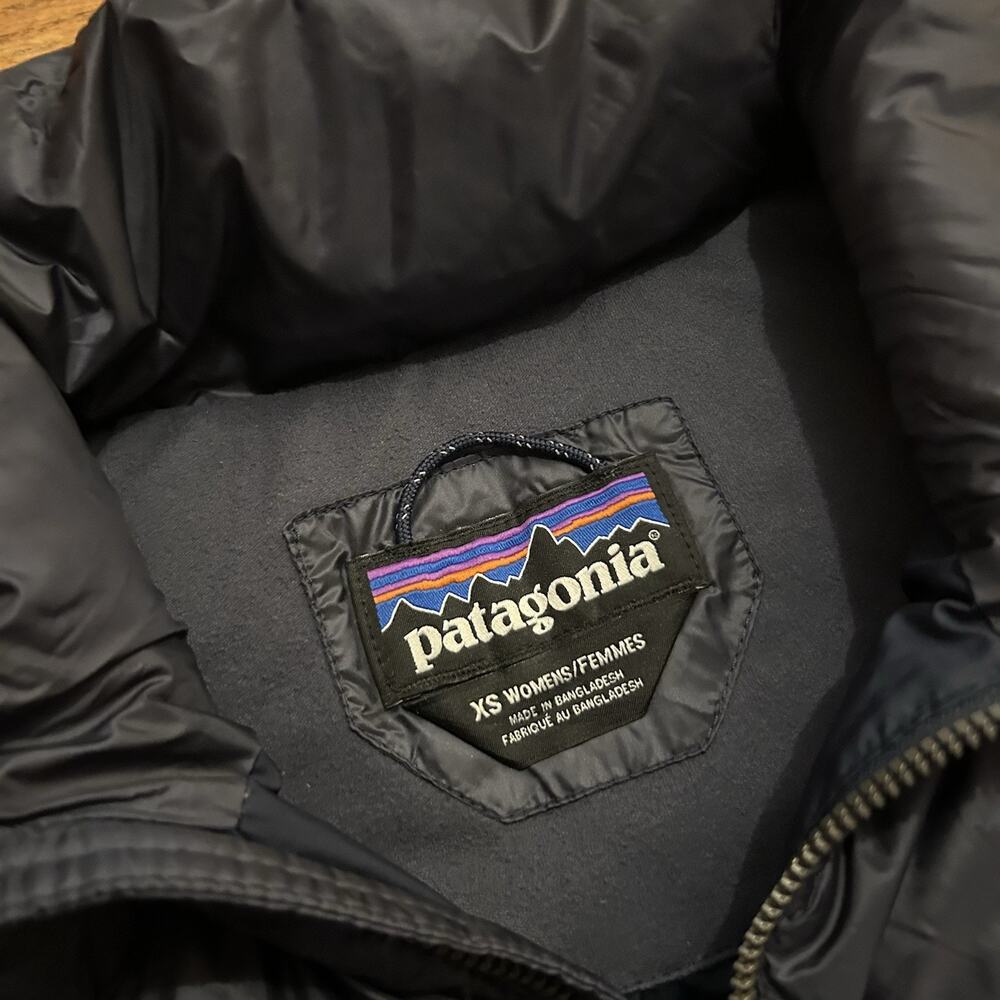 Patagonia Prow Bomber Down Puffer Quilted Full Zip Vest XS - Picture 3 of 7